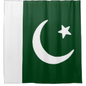 Vlag van Pakistan Douchegordijn (Voorkant)