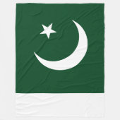 Vlag van Pakistan Fleece Deken (Voorkant)