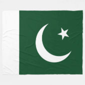 Vlag van Pakistan Fleece Deken (Voorkant (Horizontaal))