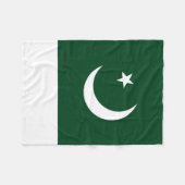 Vlag van Pakistan Fleece Deken (Voorkant (Horizontaal))