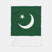 Vlag van Pakistan Fleece Deken (Voorkant)