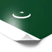 Vlag van Pakistan Foto Afdruk (Hoek)