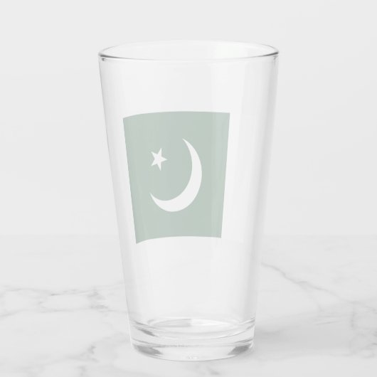 Vlag van Pakistan Glas (Achterkant)