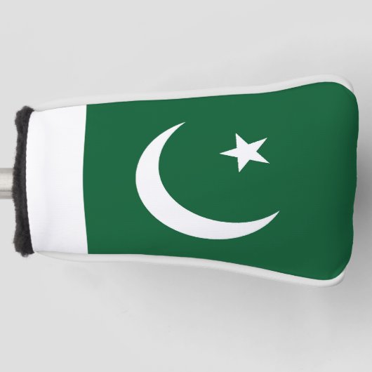 Vlag van Pakistan Golfheadcover (Voorkant)