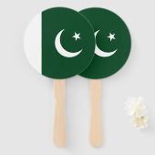 Vlag van Pakistan Handwaaier (Voorkant en achterkant)