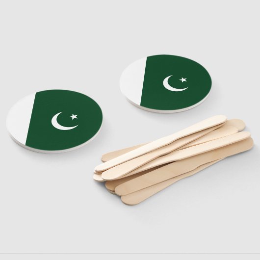 Vlag van Pakistan Handwaaier (Niet-gemonteerd)