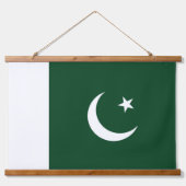 Vlag van Pakistan Hangend Wandkleed (Voorkant)