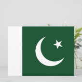 Vlag van Pakistan Kaart (Staand voorkant)