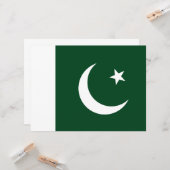 Vlag van Pakistan Kaart (Voorkant / Achterkant in situ)