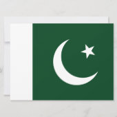Vlag van Pakistan Kaart (Voorkant)