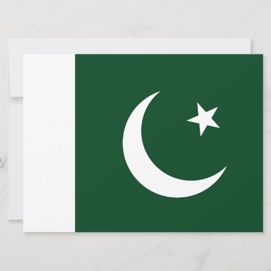Vlag van Pakistan Kaart (Voorkant)