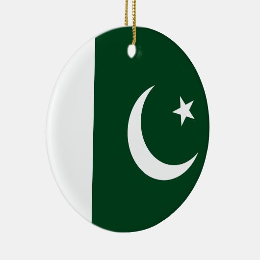 Vlag van Pakistan Keramisch Ornament (Rechts)
