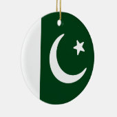 Vlag van Pakistan Keramisch Ornament (Rechts)
