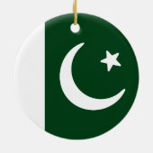 Vlag van Pakistan Keramisch Ornament (Achterkant)