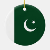 Vlag van Pakistan Keramisch Ornament (Achterkant)