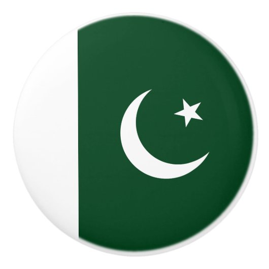 Vlag van Pakistan Keramische Knop (Voorkant)