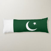 Vlag van Pakistan Lichaamskussen (Achterkant)