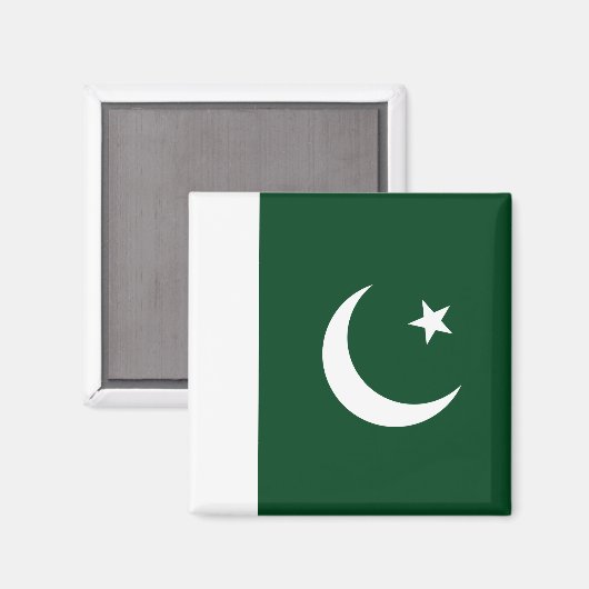 Vlag van Pakistan Magneet (Voorkant / Achterkant)