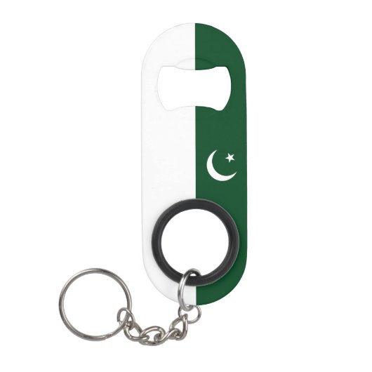 Vlag van Pakistan Mini Flessenopener (Voorkant)
