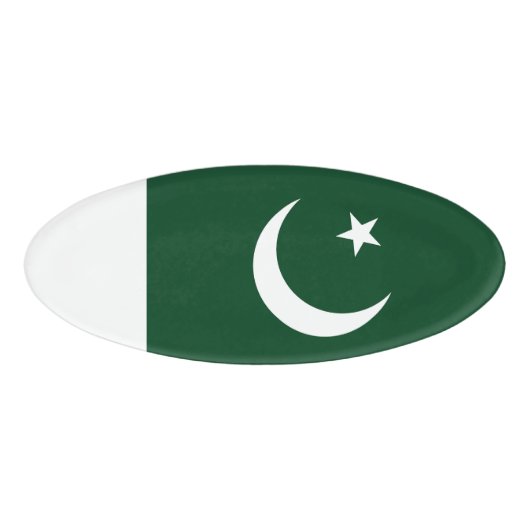 Vlag van Pakistan Naambadge (Voorkant)