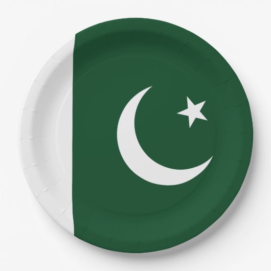 Vlag van Pakistan Papieren Bordje (Voorkant)