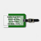 Vlag van Pakistan Personal Easy ID Bagagelabel (Voorkant horizontaal)