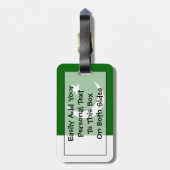 Vlag van Pakistan Personal Easy ID Bagagelabel (Achterkant verticaal)