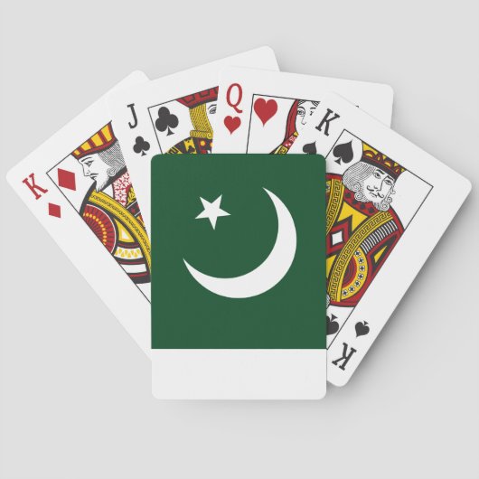 Vlag van Pakistan Pokerkaarten (Achterkant)