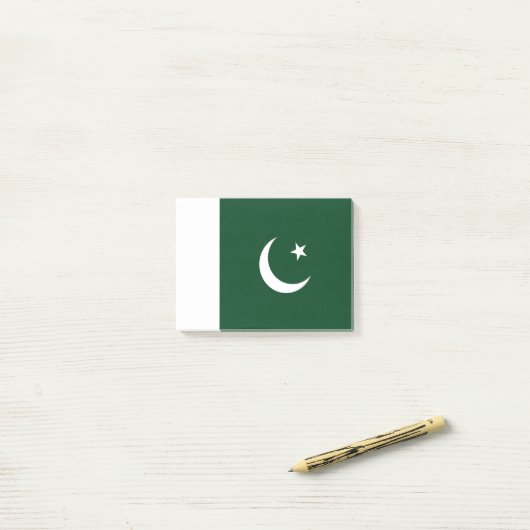 Vlag van Pakistan Post-it® Notes (Op bureau)