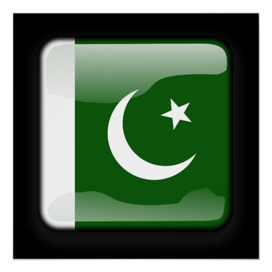 Vlag van Pakistan Poster (Voorkant)
