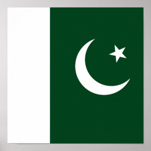 Vlag van Pakistan Poster