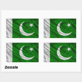 Vlag van Pakistan Rechthoekige Sticker (Vel)