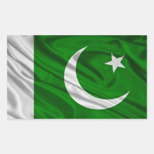 Vlag van Pakistan Rechthoekige Sticker