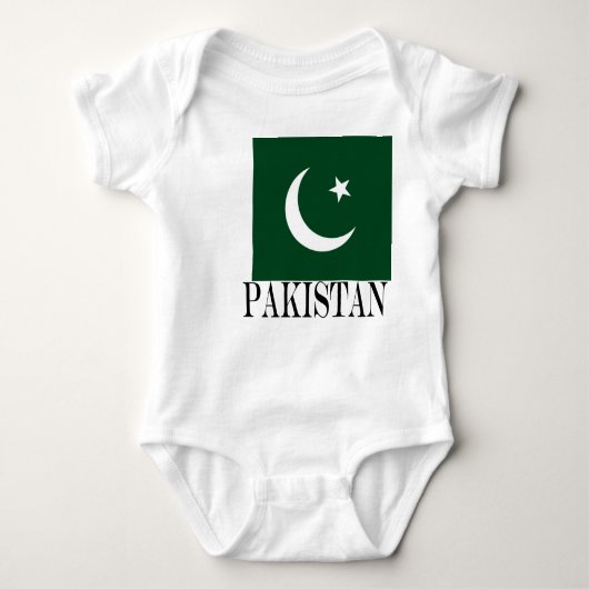 Vlag van Pakistan Romper (Voorkant)