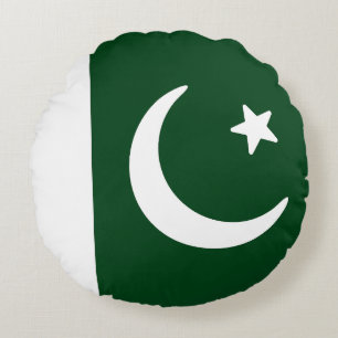 Vlag van Pakistan Rond Kussen