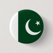 Vlag van Pakistan Ronde Button 3,2 Cm (Voorkant)