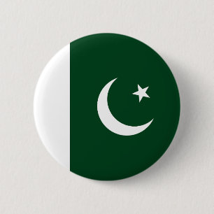 Vlag van Pakistan Ronde Button 5,7 Cm