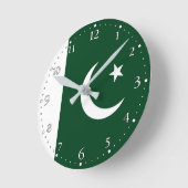 Vlag van Pakistan Ronde Klok (Hoek)