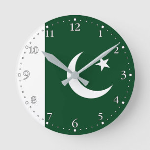 Vlag van Pakistan Ronde Klok