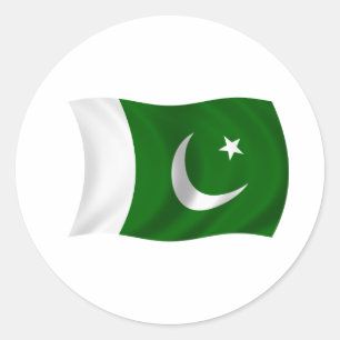 Vlag van Pakistan Ronde Sticker