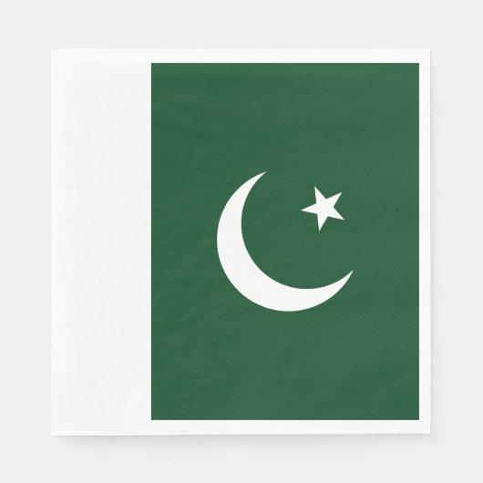 Vlag van Pakistan Servet (Voorkant)