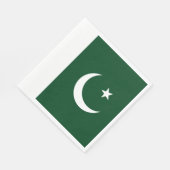 Vlag van Pakistan Servet (Hoek)