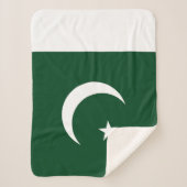 Vlag van Pakistan Sherpa Deken (Voorkant)