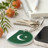Vlag van Pakistan Sleutelhanger (Voorkant Rechts)