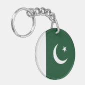 Vlag van Pakistan Sleutelhanger (Voorkant Links)