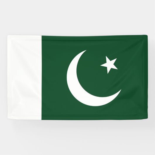 Vlag van Pakistan Spandoek (Horizontaal)