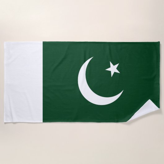 Vlag van Pakistan Strandlaken (Voorkant)
