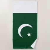 Vlag van Pakistan Strandlaken (Voorkant)
