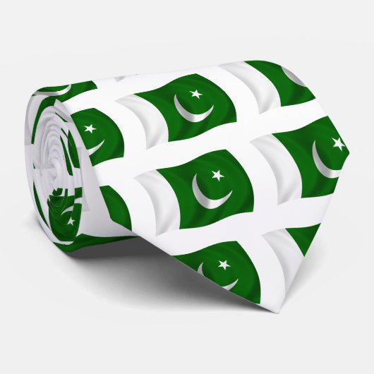 vlag van Pakistan Stropdas (Opgerold)