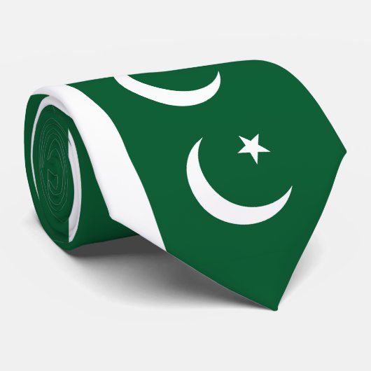 Vlag van Pakistan Stropdas (Opgerold)